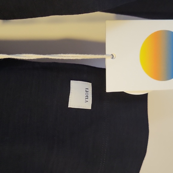 Vuori Rib Half Zip Crop Pullover In Black S NWT - Picture 7 of 7